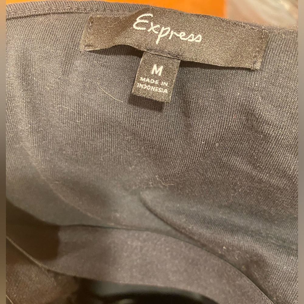 Express Sequins Top, Size-Medium, Color- Black - image 3